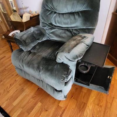 Recliner with side table