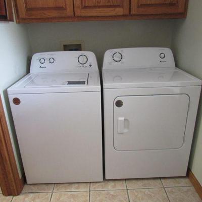 Amana washer and dryer - less than two years old. Like new! These items will not be discounted 50% on day two