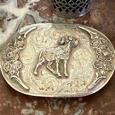 Sterling belt buckle 