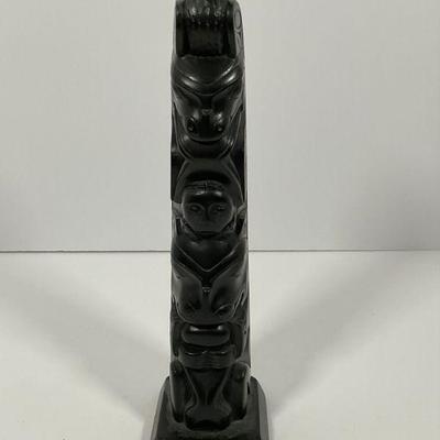 Argilite Carved Totem
