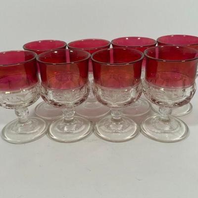 Vintage Tiffin Kings Crown Ruby Red Glassware