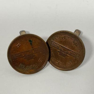 Japanese Coin Cuff Links