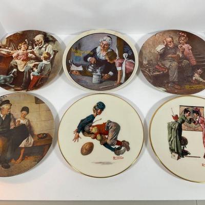 Norman rockwell Plates