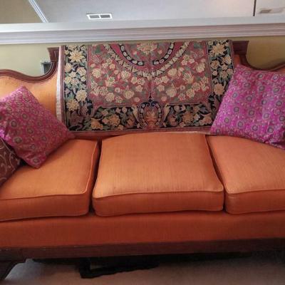 Orange Vintage Couch