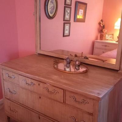 Circa 1940's Dresser/Mirror