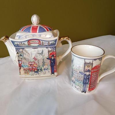 British teapot and cup