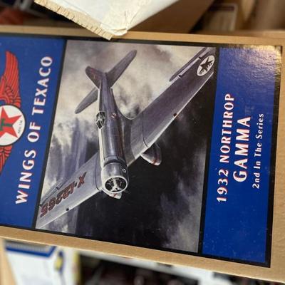 Vintage Original Box and Packaging, Wings of Texaco 1932 Northrop Gamma Airplane Coin Bank -2nd In The Series, Ertl Company