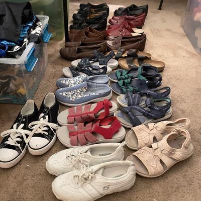 size 9.5-11 Shoes: Converse, Sketchers, Clarks, Teva, Birkenstock