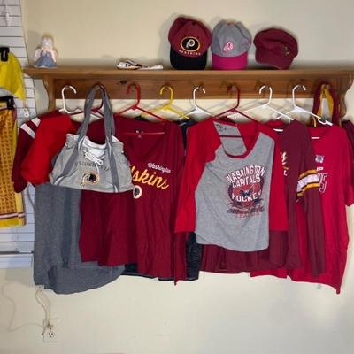 Redskins, Commanders, Capitals apparel/clothes 