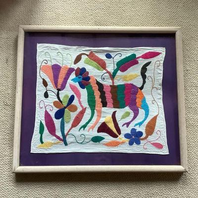 PFG057 Framed Crewel Art