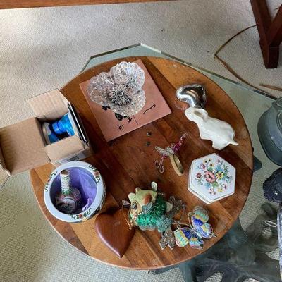 PFG106- Various Collectible Items And Wooden Lazy-Susan