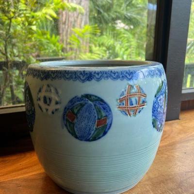 PFG143- Ornate Asian Design Ceramic Planter Pot