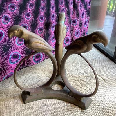 PFG022 Brass Parrot Shaped End Table Base