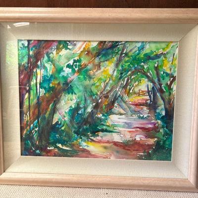 PFG149- Original Watercolor & Ink Painting By Elykaa