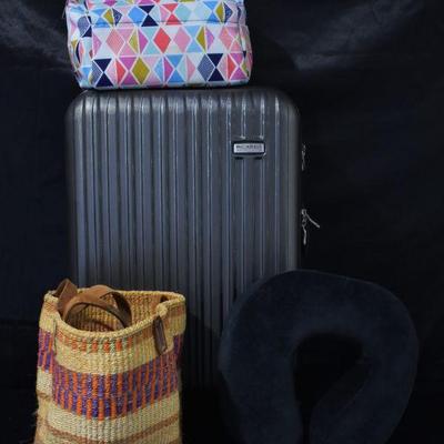 carry-on suitcase, travel accessories