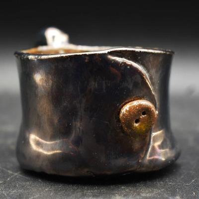art pottery finger mug