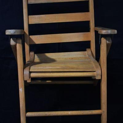 vintage child's folding chair