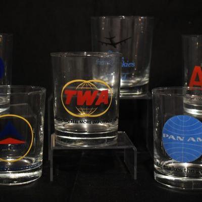 Commercial Airline Cocktail tumbler glasses
