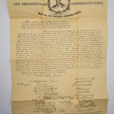 Jefferson Davis Bail Bond reproduction