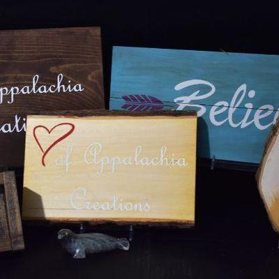 wood home dÃ©cor signs