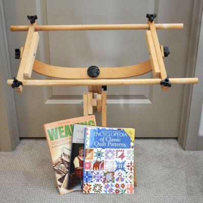 Cross Stitch Stand and Quilting books