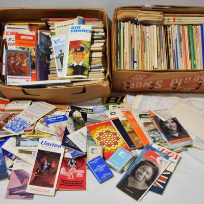 commercial airline travel booklets