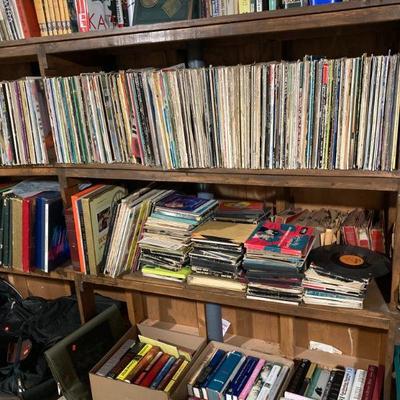 vinyl LPs, 78s and 45s 