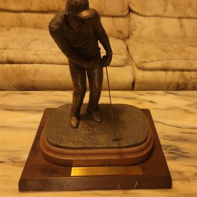 Michael Garmin "Putter" signed statue