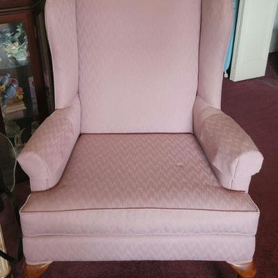 Rose wing back side chair