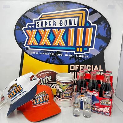 1999 Super Bowl XXXIII Broncos Football Collectables