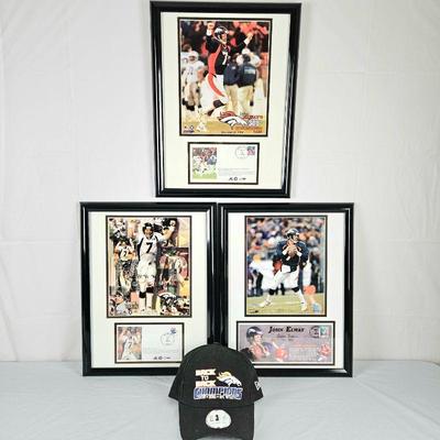 Set of three Denver Broncos John Elway Success Tributes Each 13