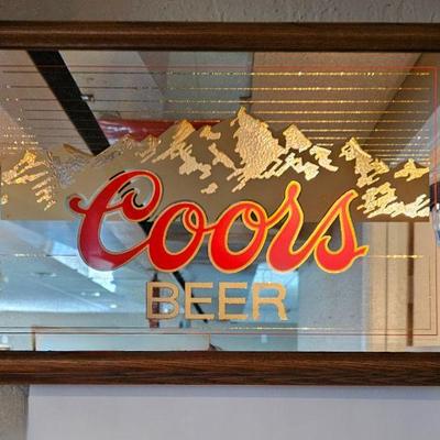 Coors Beer Box Bar Light for the Wall 26 x 18 