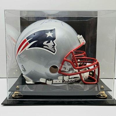 New England Helmet Signed by Tom Brady with COA