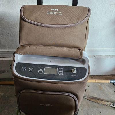 We have this oxen concentrator with the dolly to take along easily. 
We also have one you can wear on your shoulder for even more...