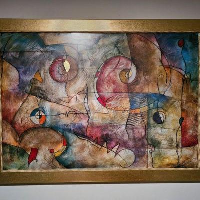 Large abstract print 