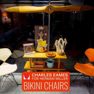 Charles Eames for Herman Miller Bikini Chairs, Lackner scroll clock
