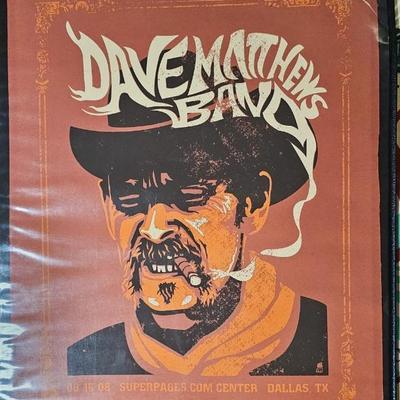 Dave Matthews Band signed tour art