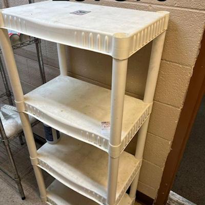 Plastic white shelf 