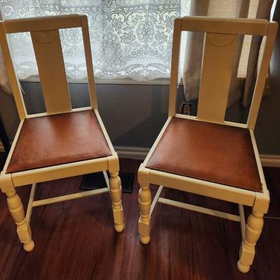 2 updated antique chairs