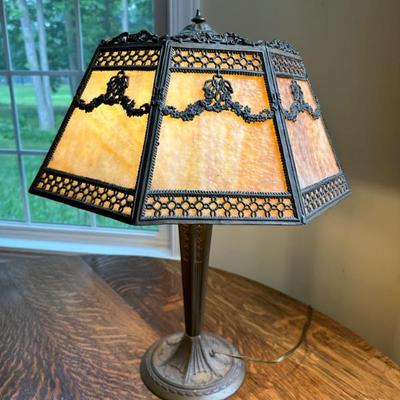 Miller lamp Co. Slag glass circa 1910