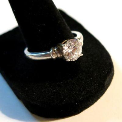 Cubic Zirconium/Sterling Silver Ring