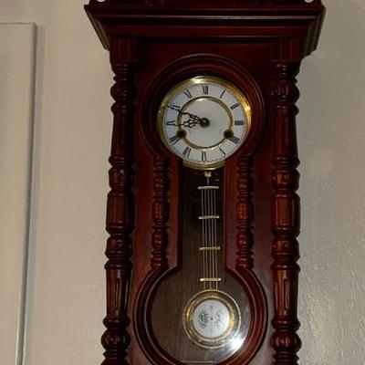 Clock converted to battery operated