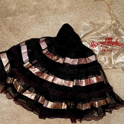 50â€™s vintage black net petticoat