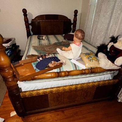 Bed that matches the vanity and the chest