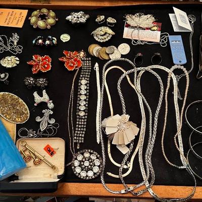 Costume and silver jewelry