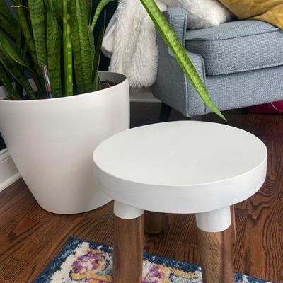 Handmade Dipped Dye Farmhouse Stool 14" x 12"