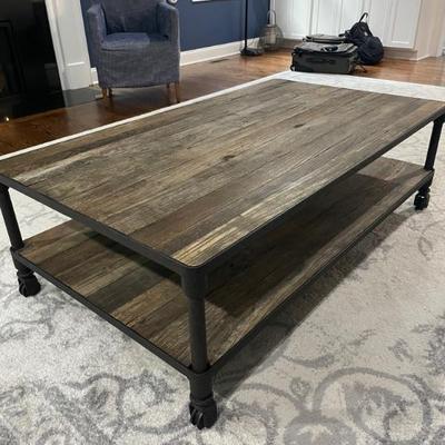 Restoration Hardware Dutch Industrial
Coffee Table
48"W × 28"D × 18 "H