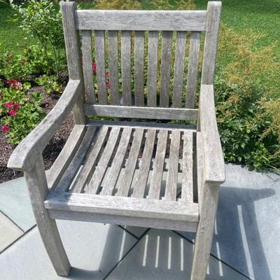 4 Tortuga Outdoor Teak Chairs available with Bistro Table (47" D x 30" H)