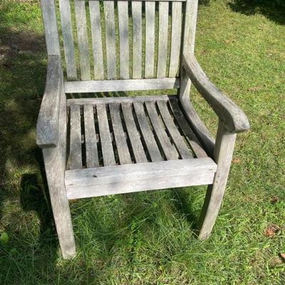 4 Tortuga Outdoor Teak Chairs available with Bistro Table (47" D x 30" H)