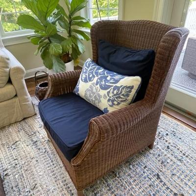 Pottery Barn Sea Grass chairs (2 available) 32" W x 30" D x 39" H